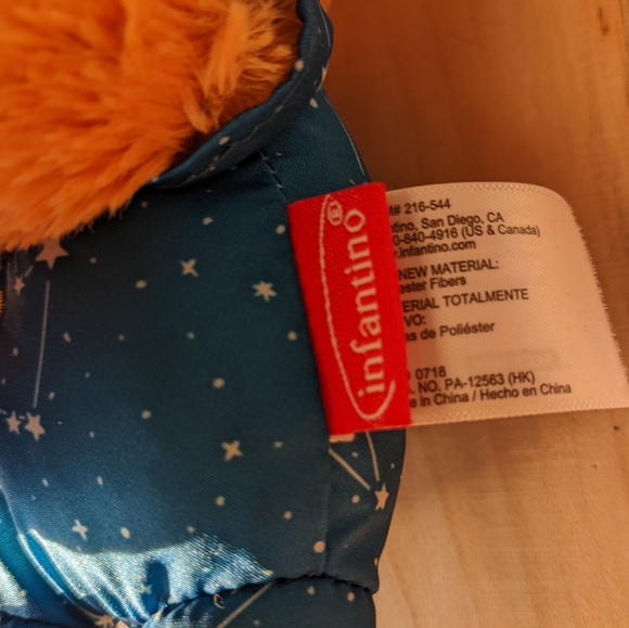 Infantino Go Gaga Goodnight Fox Plush  Starry Pajamas & Nightcap w/ Tag - Picture 5 of 8